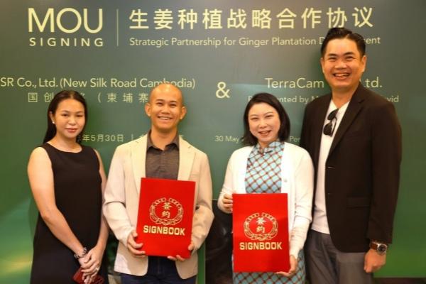 中国与柬埔寨企业签约生姜种植合作
