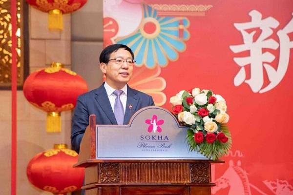 中国驻柬埔寨大使王文天发表龙年新春贺词