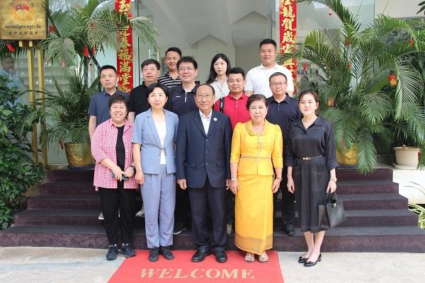 山东德州商务考察团拜访柬中友好协会