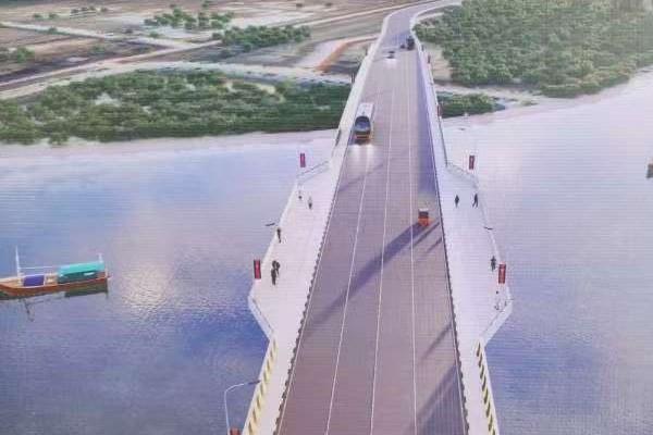 贡不省环城路及桥梁工程开工