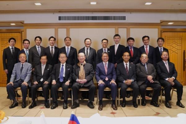 孙展拓率柬代表团出席日方欢迎早餐会